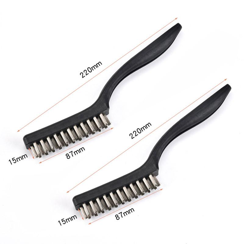 2pcs Wire Brushes Copper Brush Cleaning Accessories Stainless Steel Copper Wire Brushes for Metal Rust Scrub Removal Cleaning