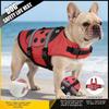 Pet Life Jacket Medium To Large Dogs Swimming Vest With Reflective Stripes Adjustable Hook-and-Loop