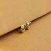Tiny Piercing Cartilage Jewelry Gold Plated Huggie Stud Cubic Zirconia Hoop Earrings Cuff Earrings
