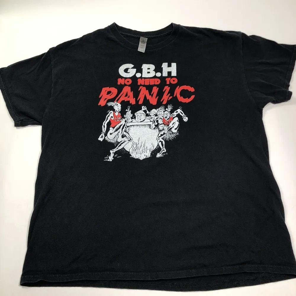 Unisex Short Sleeve Crew Neck Cotton T Shirt Gbh No Need To Panic Album Logo XXXXL