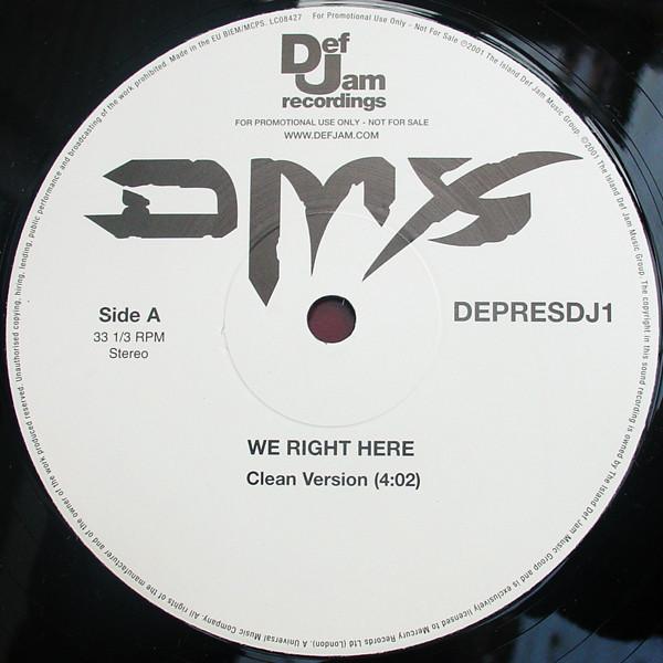 

12inch Record DMX - We Right Here DEPRESDJ1 Def Jam Recordi 2001 UK Rap & Hip-Hop/R&B Used