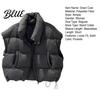 Simple Design Vest Waistcoat with Sleeveless Zipper Stand Collar Women Down Closure Winter Pockets Solid