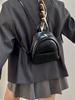 Solid Color Ladies Mini Backpack Fashi Pu Leather Women's Double Shoulder Bag Simple Casual Female Small Handbags Purse Tote