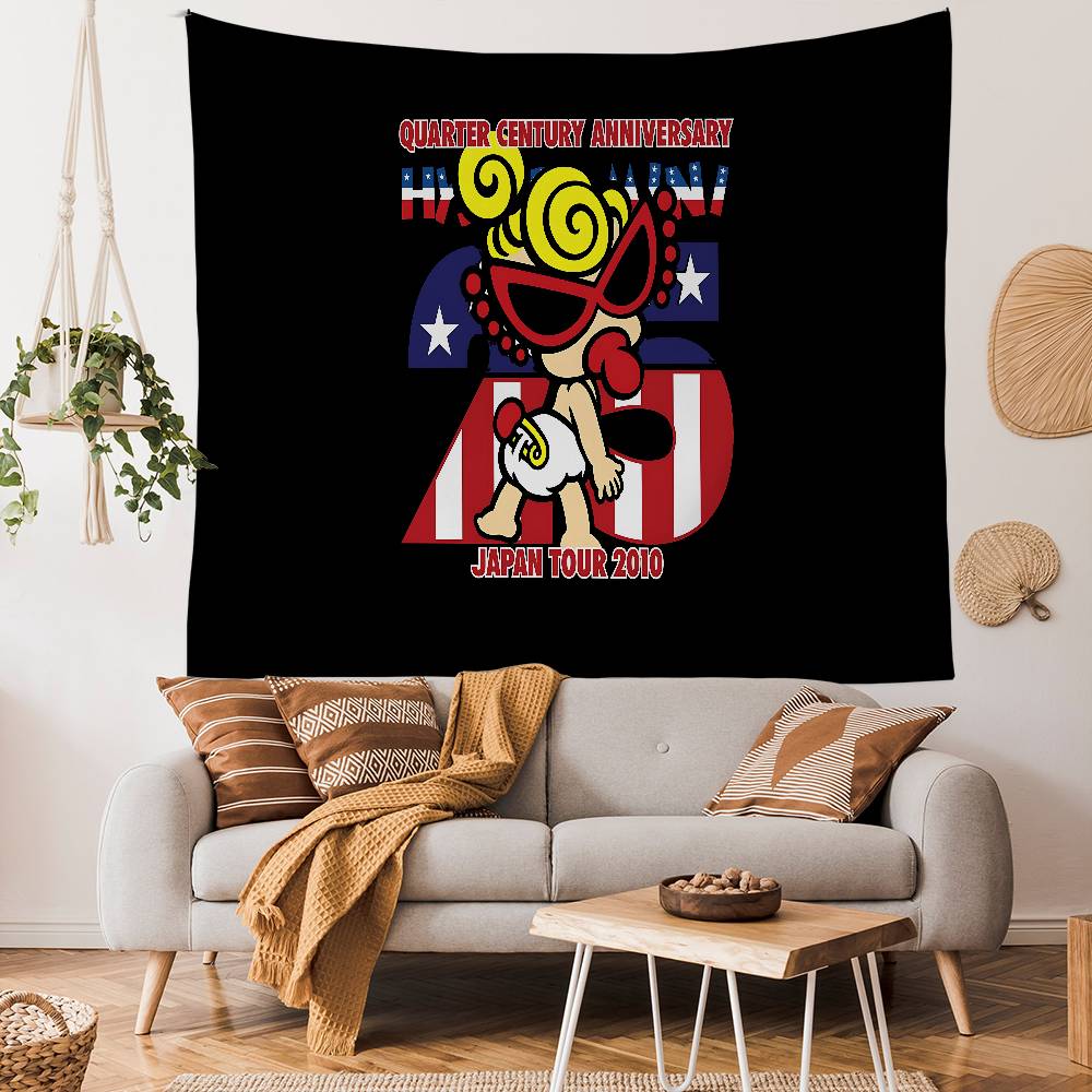 Japan Fashion Hysteric Mini Printed Large Wall Tapestry Hanging Tarot Hippie Wall Rugs Dorm Art Home Decor