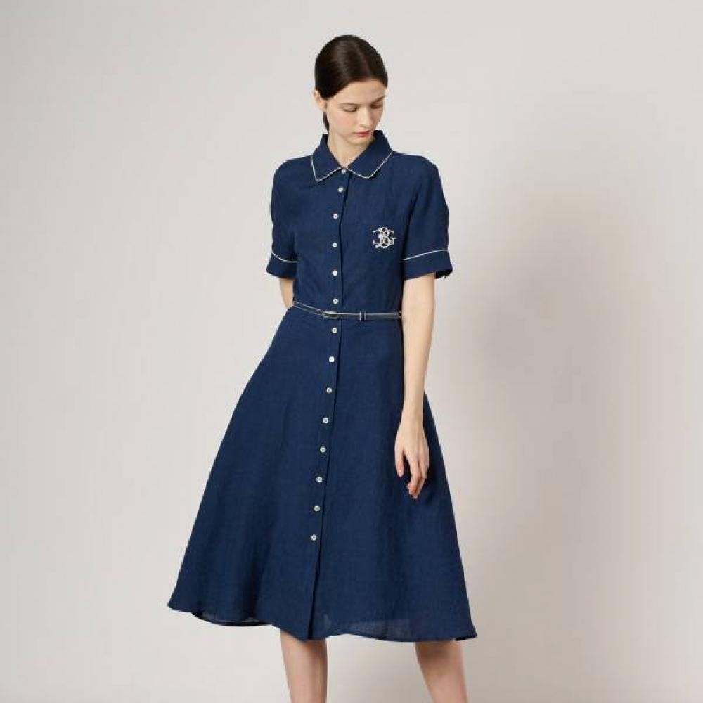 

Bcbg Linen Basic Dress B4m3o604 Light Khaki (81)/77