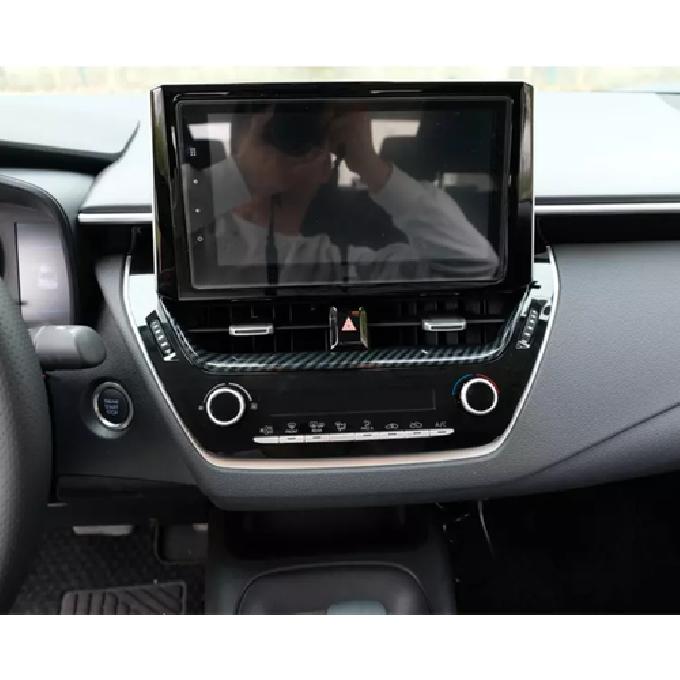 For Toyota Corolla - Dashboard Center Air Vent Cover Trim Carbon Fiber