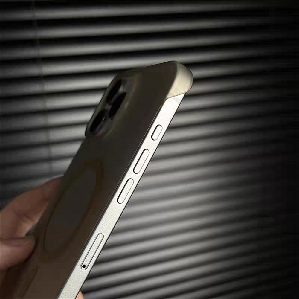 Matt Frosted Rahmenlos Für Magsafe Hülle Für iPhone 16 15 14 Plus 13 12 11 Pro Max Durchscheinend Magnetisch Kabelloses Laden PC Hülle