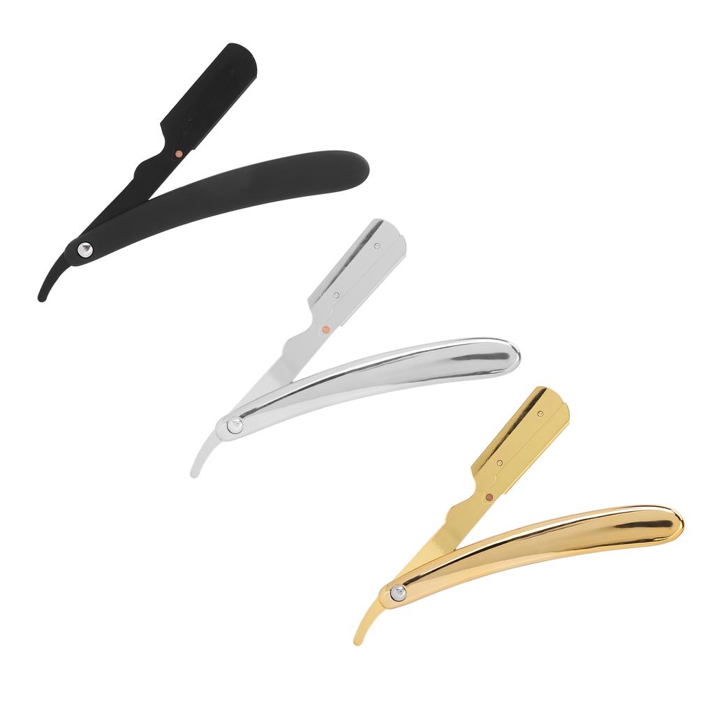 Men\'s Folding Handle  Plated Professional Straight   for Hair Salon (Without Blade)