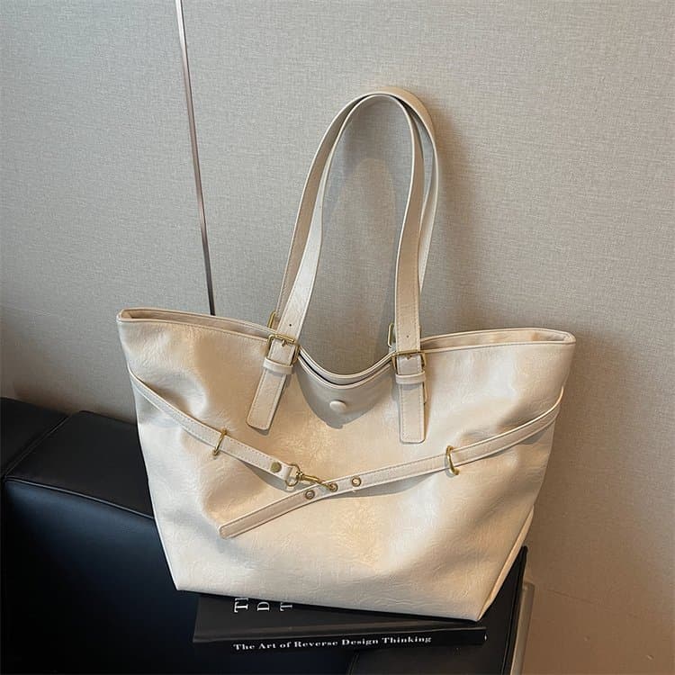 Bolso tote de gran capacidad para mujer, bolso de hombro cruzado