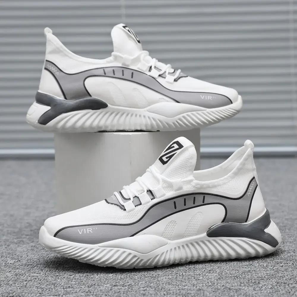 2025 Summer Popular Web Red Knit Men's Shoes Breathable Sports Casual Climbing Cool Anti-slip Wear-resistant Men's Shoes