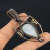 Moonstone 999 Copper Wire Wrapped Pendant, Handmade Gemstone Pendant, Gift For Mom Antique Jewelry