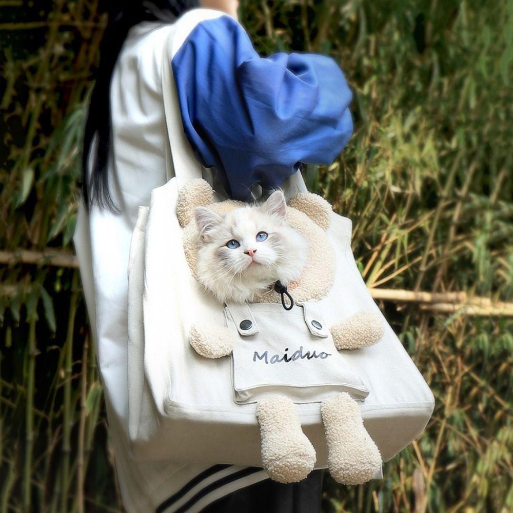

Foldable Pet Carrier Bag Breathable Pet Outgoing Shoulder Bag Dog Handbag Pouch Travel