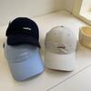 ins soft top simple embroidery baseball cap women spring and summer out of the street wide brim show face small cap couple shade