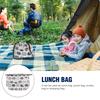 ledmomo Lunch Cat Cute Storage Bag Children's Double-Layered Bag, Thick, Japanese-Style Drawstring, Print,