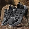 Fashion High Quality Leather Hiking Shoes Durable Outdoor Sport Men Trekking Leather Shoes Lace-Up Climbing Hunting Sneakers