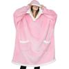 Cozy Hooded TV Blanket Pullover: Fleece Pajama Robe for Outdoor Cold Protection