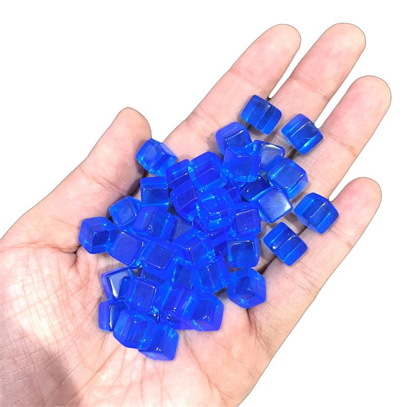 50 Stück Set 8 mm Hohe Qualität Klar Würfel Schachfiguren Token Quadratische Ecke Kristall Würfel Für Puzzle Spiel Brettspiel Komponenten