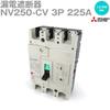 Mitsubishi Electric 3P 225A Earth Leakage Circuit Breaker NN NV250-CV 1.2.500MA (3 Pole) (AC 100-440)