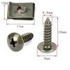 20/40/60Pcs Anti Rust U-Type Fastener Clips Iron Metal Screw Clips  Car Accessories