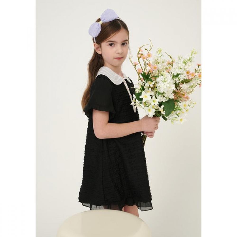 The Coffee Bean   Tea Leaf Black Lace Frill Dress Bz24op03bk