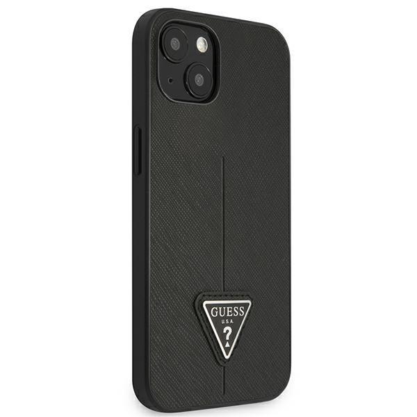 Guess Guhcp13Spsatlk Iphone 13 Mini 5,4 Czarny/Black Hardcase Saffianotriangle Logo