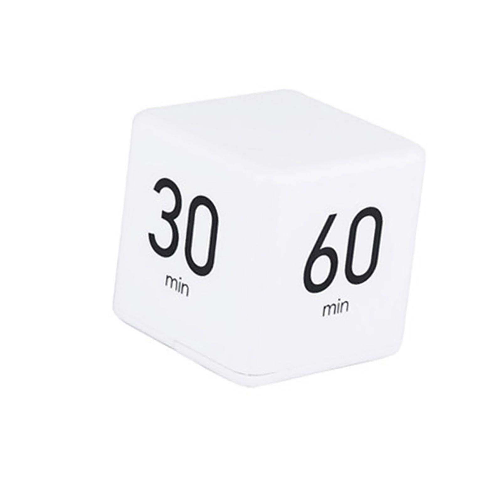 

Portable Cube Timer Digital Kitchen Timer Countdown Alarm 15 20 30 60 Minutes Flip Timing with Digital Display Time 15-20-30-60 белый