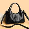 Fashionable and Casual Large-capacity Women's Bag, Simple Soft Leather Crossbody Single-shoulder Handbag