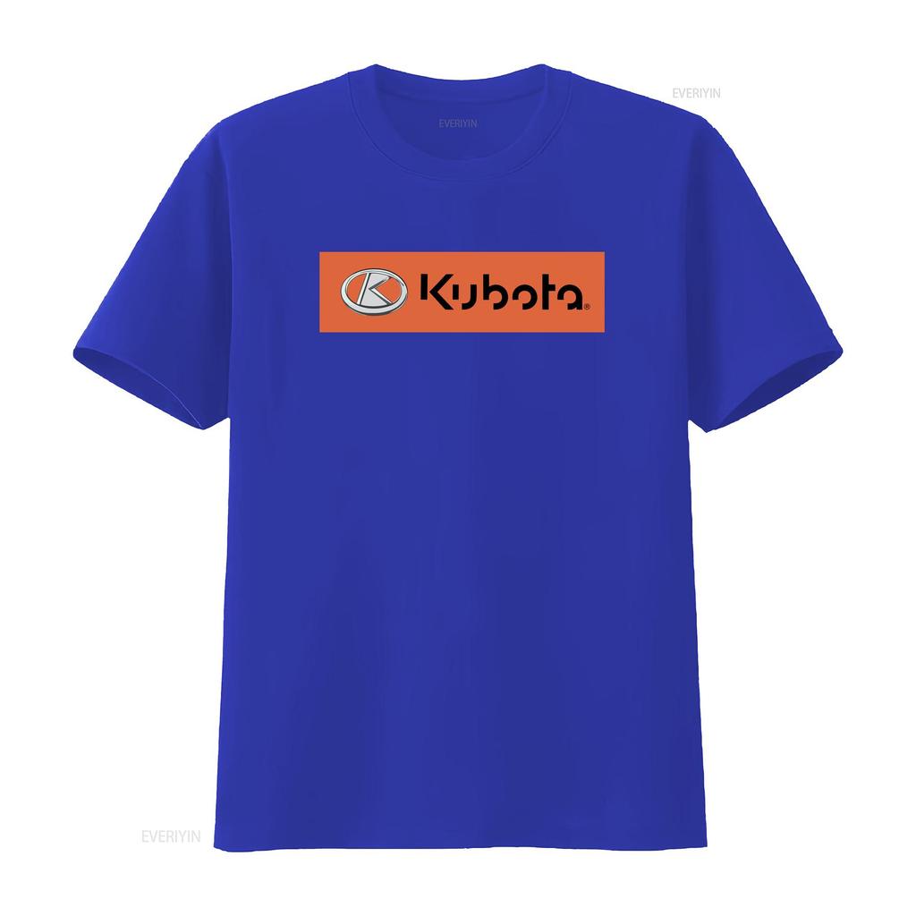 T-shirt Noir Stylé avec Logo Kubota pour Hommes et Femmes vintage Lavé Légèrement Respirant streetwear Confortable mode