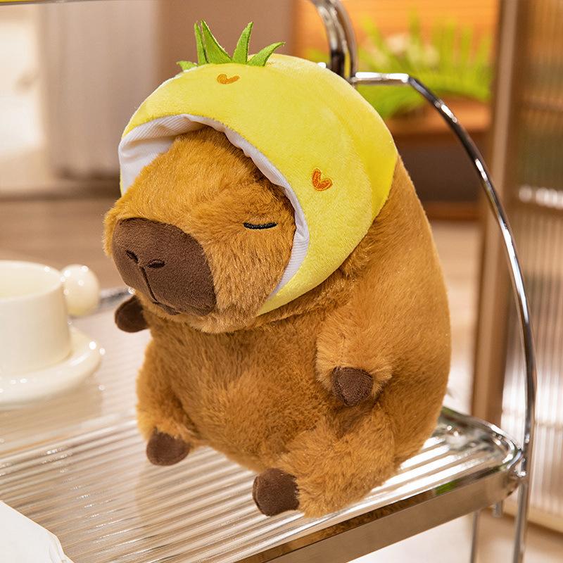 Transformed Into A Capybara, Capybara Capibala, Cute Guinea Pig Plush Doll, Grab A Doll and Give It To A Girl for Birth