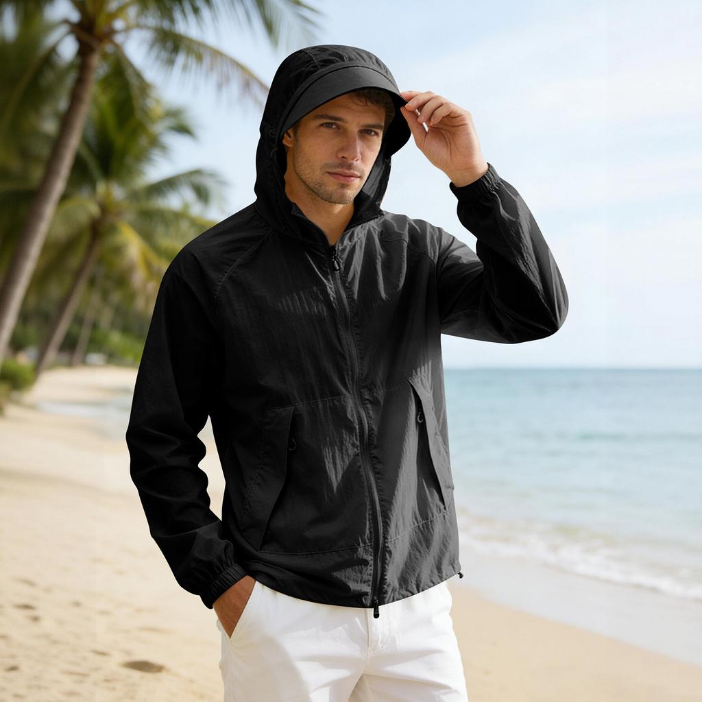 Men's And Women's Sun-protective Clothing Jackets Couple Skin Clothing Quick-drying And Breathable Tops