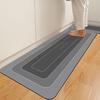 2/1PCS Alfombra de Cocina Impermeable, Antideslizante, Antimanchas, Alfombrilla para Pies, Alfombra de Puerta para el Hogar, Alfombra de Puerta, Alfombra de Puerta de Terciopelo Cristal