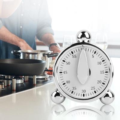 60-Minute Mechanical Kitchen Timer, Clock-Shaped, Style T219