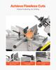 Metal Horizontal Band Saw 1.1 KW, 7 X 12 In Cutting Capacity 4 Speeds Variable Speed Bandsaw 220V Horizontal & Vertical Cutting for Multiple Metal
