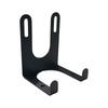 Wall Mounted Wall Mounted Hanger Double Hook Elongated Mounting Slots Storage Holder Metal Heavy Duty
