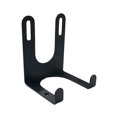 Wall Mounted Wall Mounted Hanger Double Hook Elongated Mounting Slots Storage Holder Metal Heavy Duty