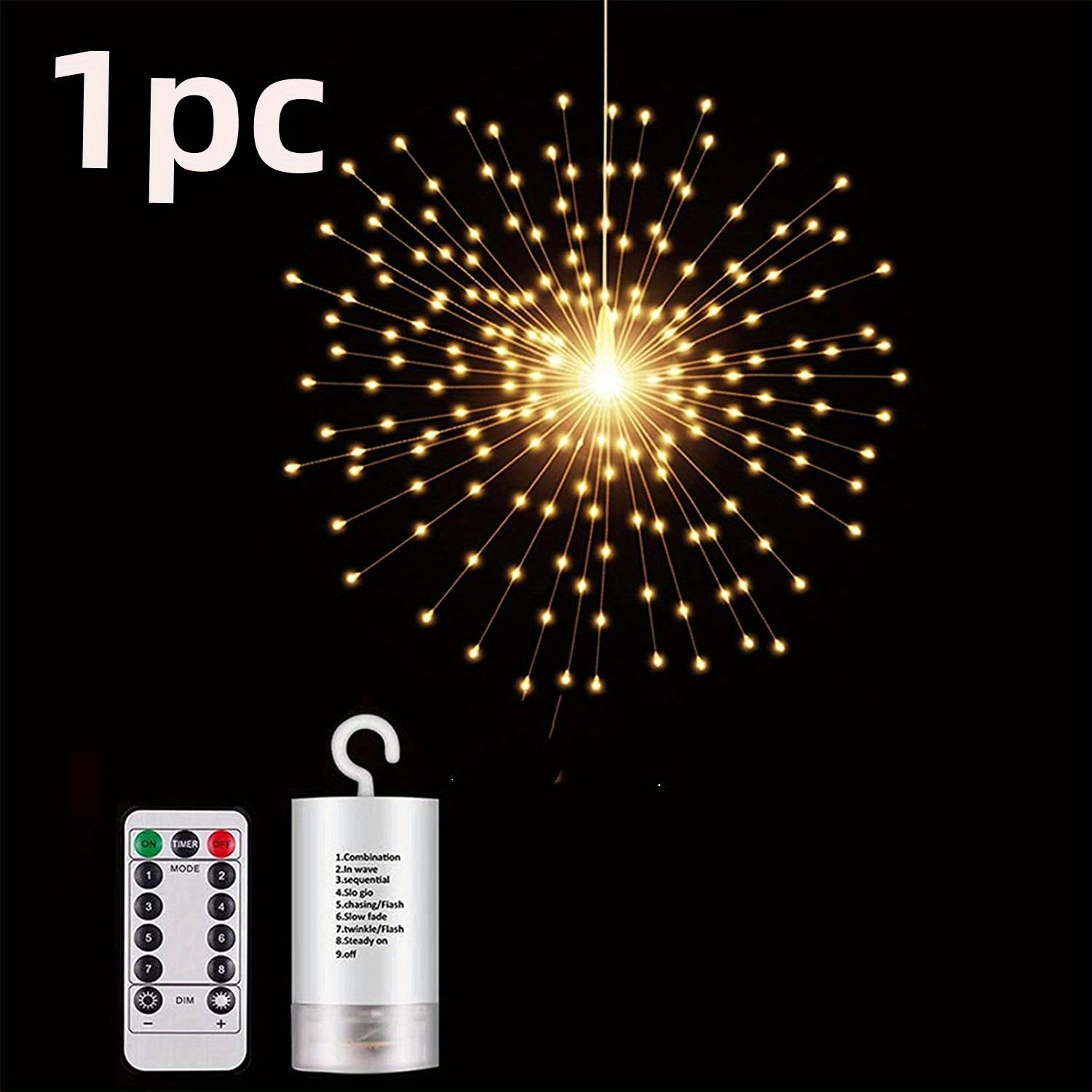 

LED Firework Lights with Remote,8 Lighting Modes,Waterproof,Christmas Halloween Decor,Indoor Outdoor Party,Wedding Garden DIY