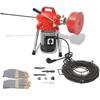 VidaXL Pipe Cleaning Machine 250W 12.5 M X 16 Mm 4.5 M X 9.5 Mm
