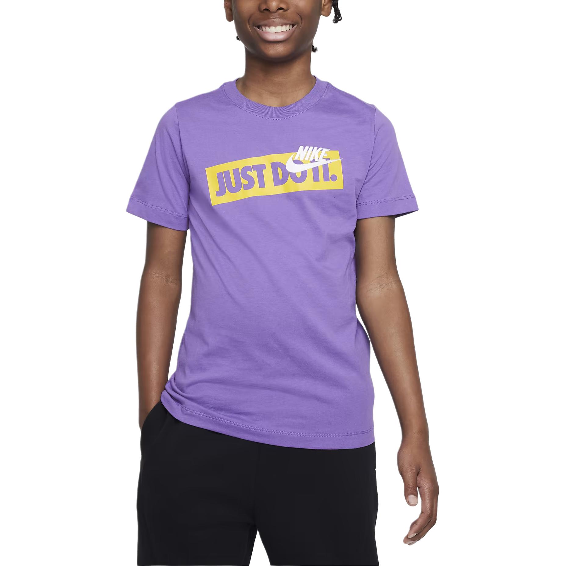 Nike Kids T Shirts Crew Neck Moderate DX9505-542 L