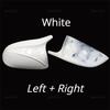 For BMW X3 G01 X4 G02 X5 G05 X7 G07 X6 G06 2018-2023 White Carbon Fiber Glossy Black Replacement Rearview Side Mirror Covers Cap