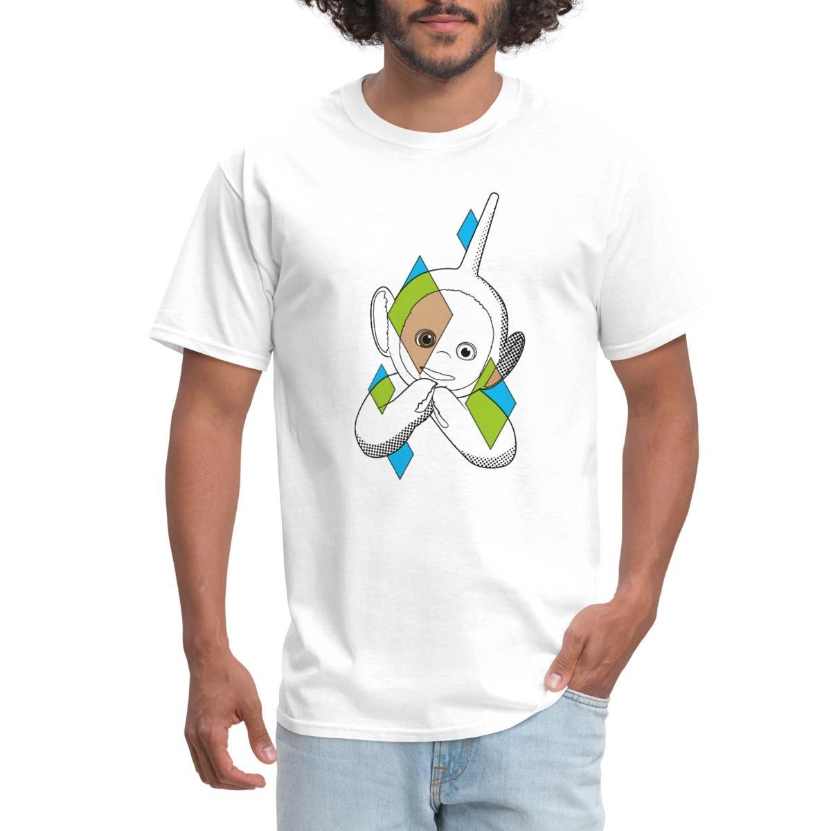 Teletubbies Dipsy In A Cool Design Men s T-Shirt XXXXL
