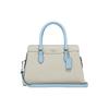 26 Silver Letter Logo Plaque Crossgrain Leather Shell Bag Women Handbags Gray Blue CH173-SVR6V