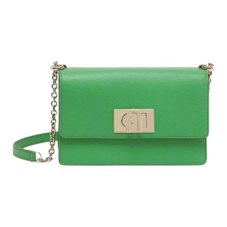 

Новая коллекция Furla 1927 Сумка на плечо из текстурированной кожи, Мини-сумка через плечо женская зеленая BAFKACO-ARE000-1255S 20.1*7.1*13.5CM