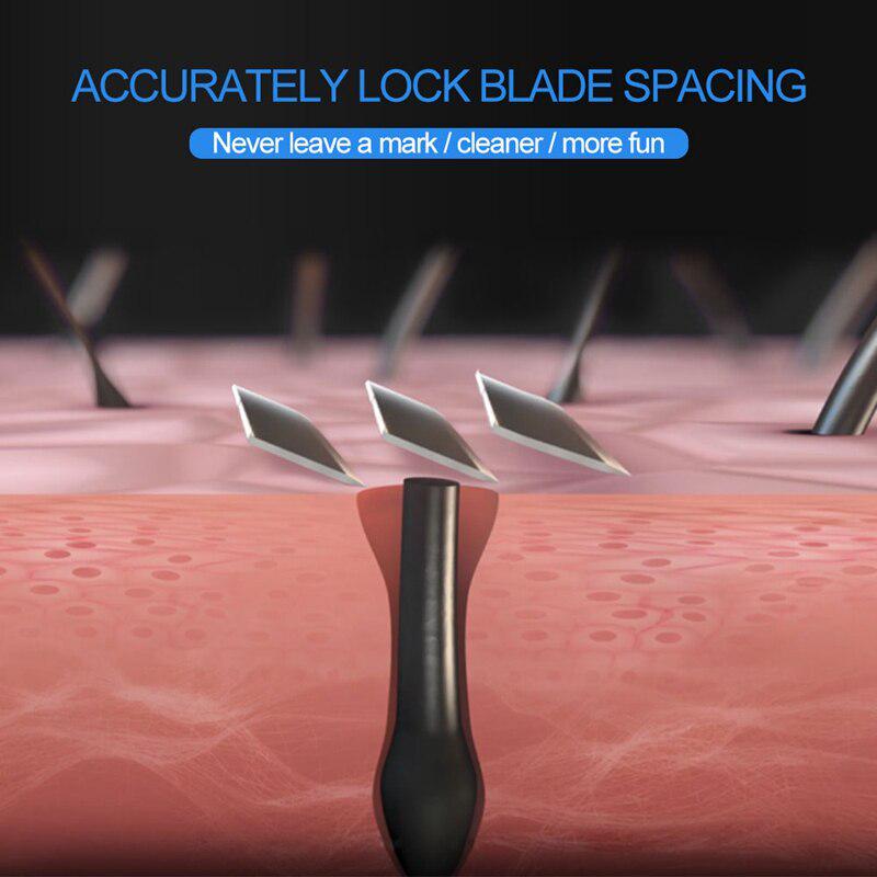 Siyah 5 adet/takım 1 makine 4 bıçak manuel erkek epilasyon tıraş bıçağı değiştirilebilir tıraş bıçakları