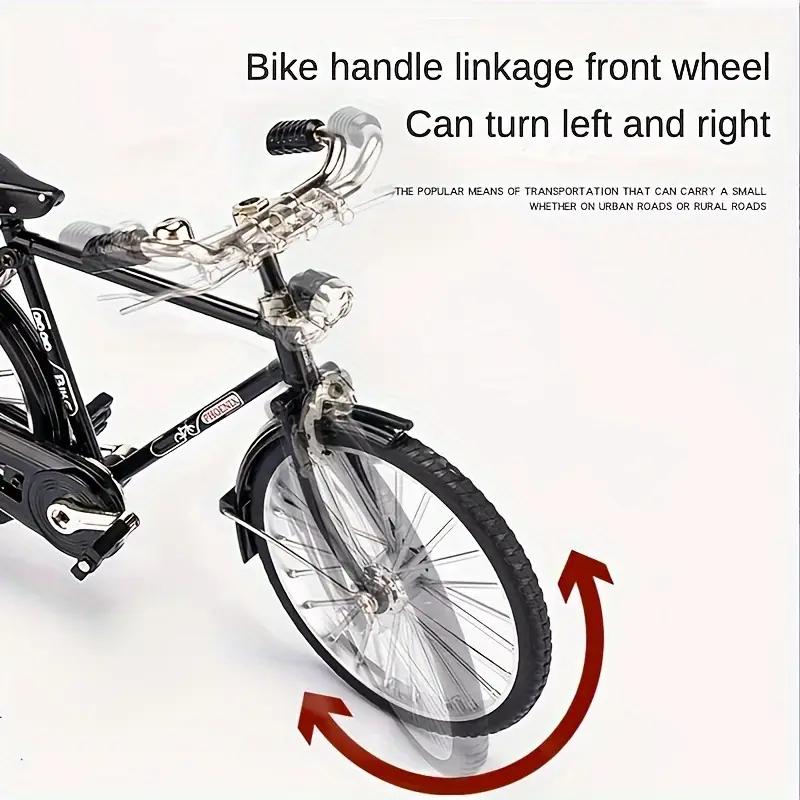 New 1/10 Miniature Alloy Model Bicycle Diecast Metal Bike Adult Simulation House Decor Fun Crafts Collection Ornaments Gifts