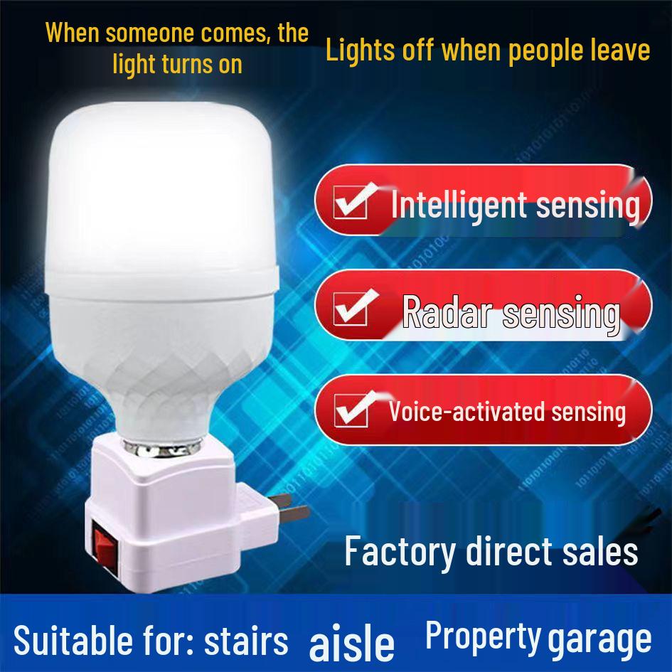 Enhanced LED Infrared Motion Sensor Bulb with Sound and Light Control
