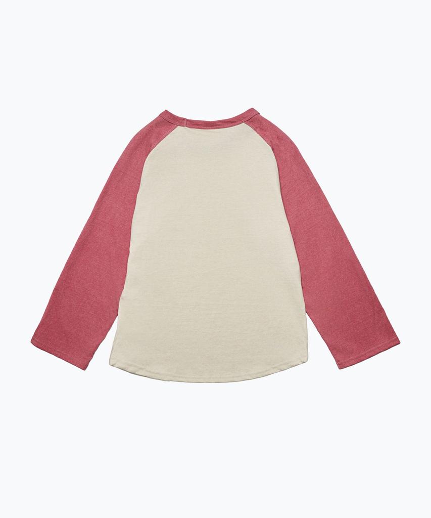 Epeueidi Raglan T-Shirt (Beige/Red)