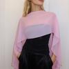Transparent Sheer Shawl Top Loose Fit Chiffon Sunscreen Outerwear Thin Chiffon Cover Up  Vacation