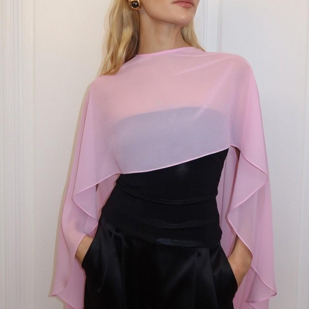 Transparent Sheer Shawl Top Loose Fit Chiffon Sunscreen Outerwear Thin Chiffon Cover Up Vacation