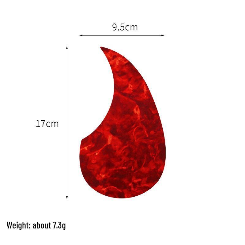 Gitaar slagplaat voor 38", 40", 41" – Gekleurde Onregelmatige Vorm, Geschilderd Stickerbord Accessoire