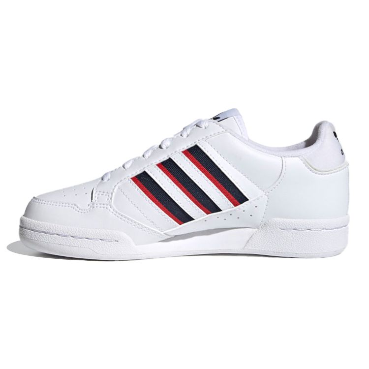 Adidas Originals Continental 80 Comfortable Durable Low-Top Kids Sneakers Kids Sneakers White Red Blue FX6088